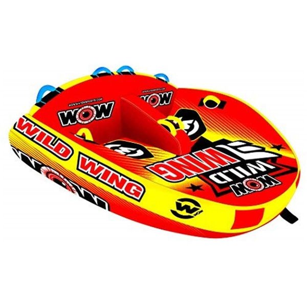 Wow Wild Wing 2 Towable Front & Back Tow Points Inflatable Raft - 2 Rider 3004.5493